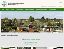 Tablet Screenshot of kleingaertner-spandau.de